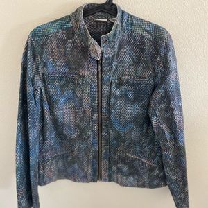 CHICO | Canvas Animal Print Jacket Size M